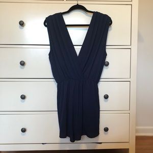 Everly Navy Romper